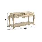 ACME 86023 Ragenardus Sofa Table, Antique White