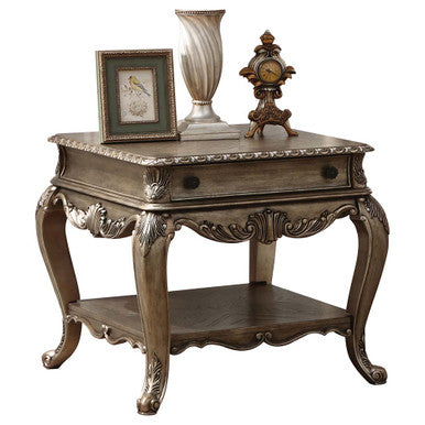 ACME 86032 Ragenardus End Table, Vintage Oak