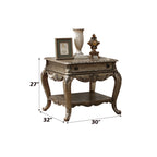 ACME 86032 Ragenardus End Table, Vintage Oak
