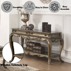 ACME 86033 Ragenardus Sofa Table, Vintage Oak