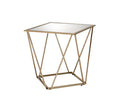 ACME 86057 Fogya End Table, Mirrored & Champagne Gold Finish