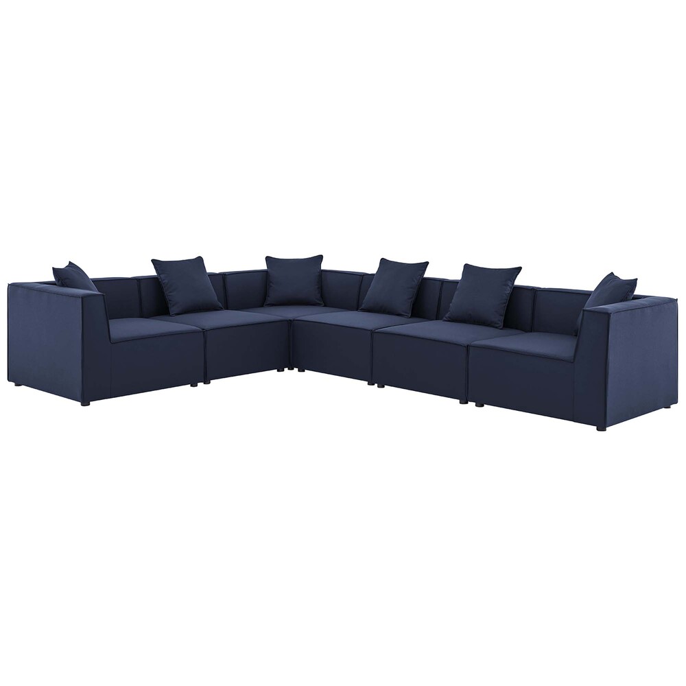Modway EEI-4385 Saybrook 6-Piece Outdoor Patio Upholstered Sectional Sofa