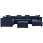 Modway EEI-4387 Saybrook 7-Piece Outdoor Patio Upholstered Sectional Sofa