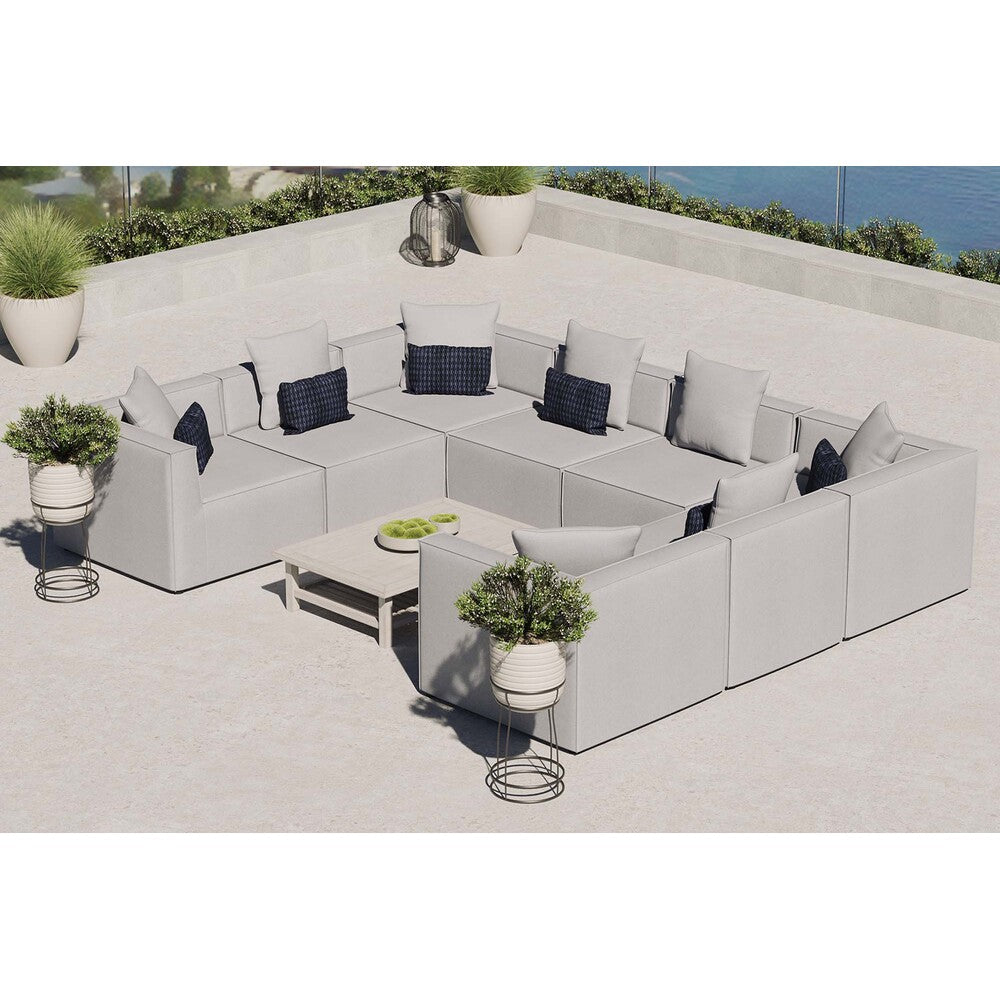 Modway EEI-4388 Saybrook 8-Piece Outdoor Patio Upholstered Sectional Sofa