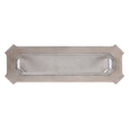ACME 86933 Northville Sofa Table, Antique Silver & Clear Glass