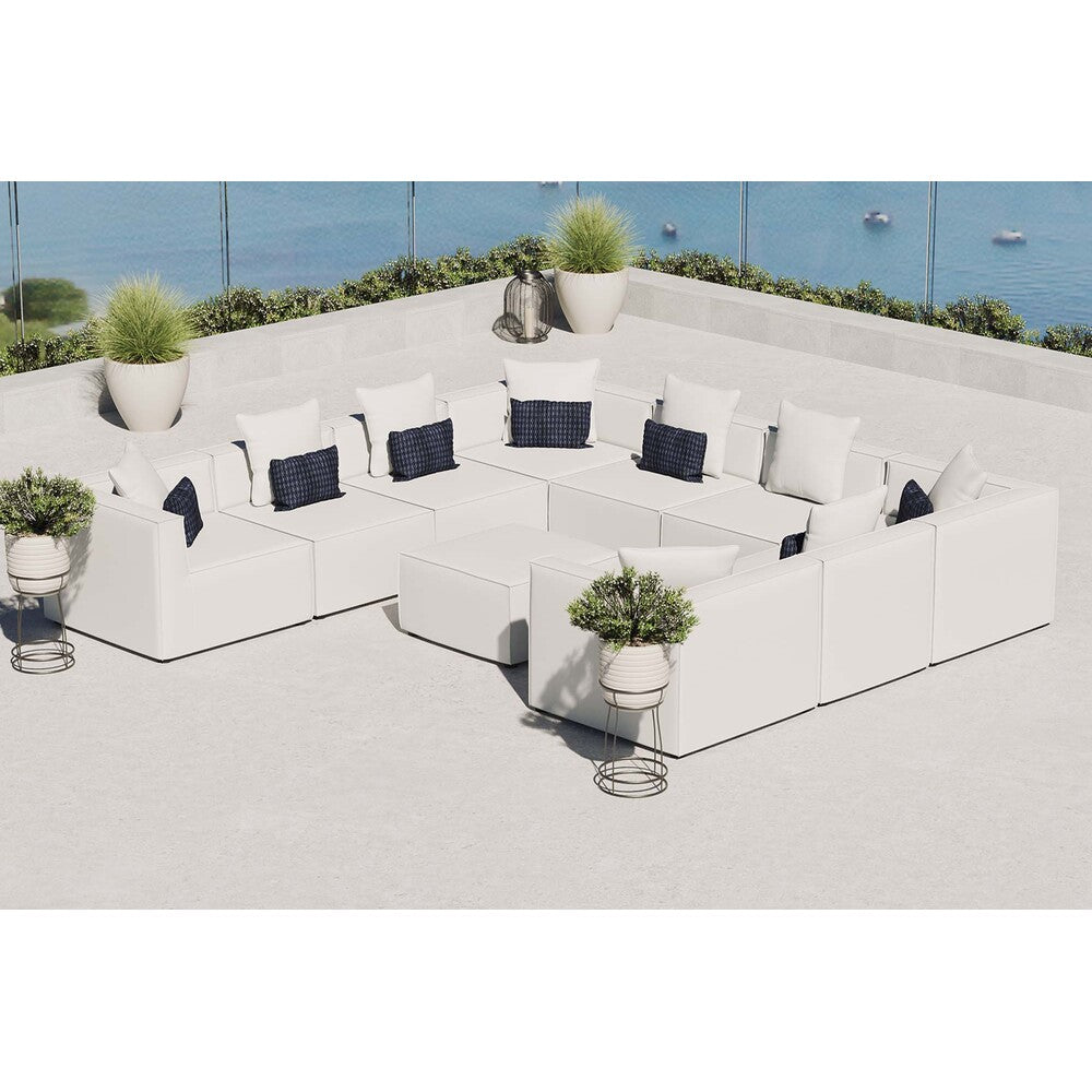 Modway EEI-4389 Saybrook 10-Piece Outdoor Patio Upholstered Sectional Sofa