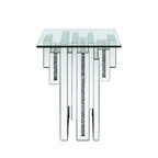 ACME 88002 Noralie End Table, Mirrored & Faux Diamonds