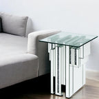 ACME 88002 Noralie End Table, Mirrored & Faux Diamonds