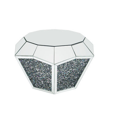 ACME 88005 Noralie Coffee Table, Mirrored & Faux Diamonds