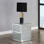 ACME 88017 Lavina End Table, Mirrored & Faux Diamonds