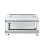 ACME 88020 Noralie Coffee Table, Mirrored & Faux Diamonds