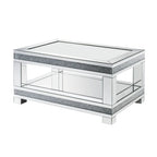 ACME 88020 Noralie Coffee Table, Mirrored & Faux Diamonds