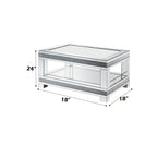 ACME 88020 Noralie Coffee Table, Mirrored & Faux Diamonds