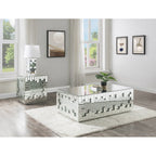 ACME 88045 Nysa Coffee Table, Mirrored & Faux Crystals