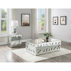 ACME 88045 Nysa Coffee Table, Mirrored & Faux Crystals