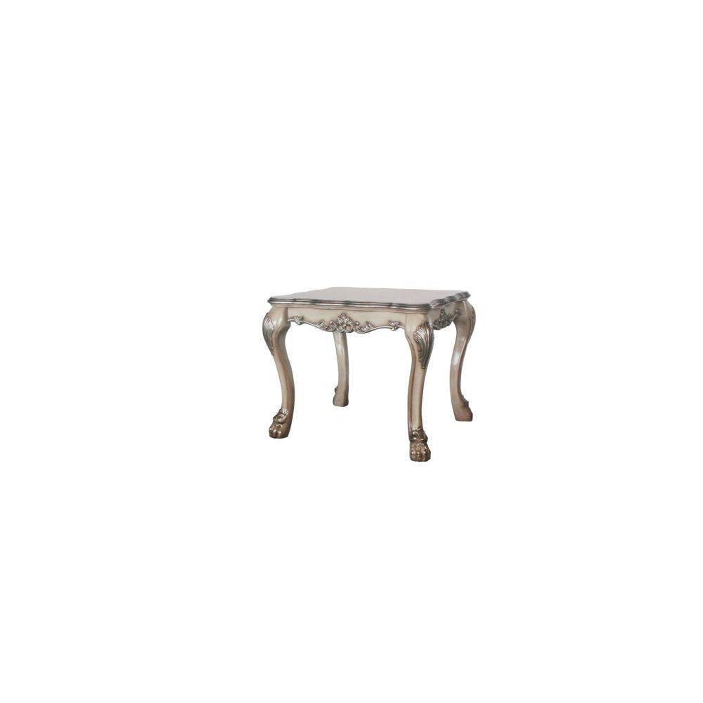 ACME 88172 Dresden End table, Vintage Bone White