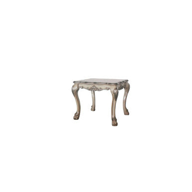 ACME 88172 Dresden End table, Vintage Bone White