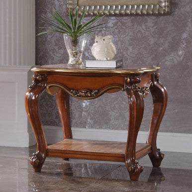ACME 88222 Picardy End Table, Vintage Cherry Oak