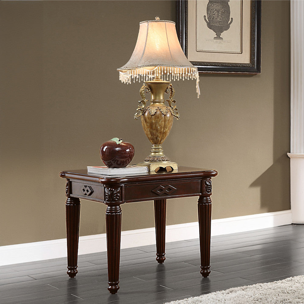 ACME 88267 Chateau De Ville End Table, Espresso Finish