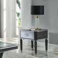 ACME 88817 House Beatrice End Table, Charcoal & Light Gray Finish