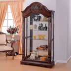 ACME 90054 Denton Curio Cabinet, Cherry