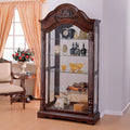 ACME 90054 Denton Curio Cabinet, Cherry