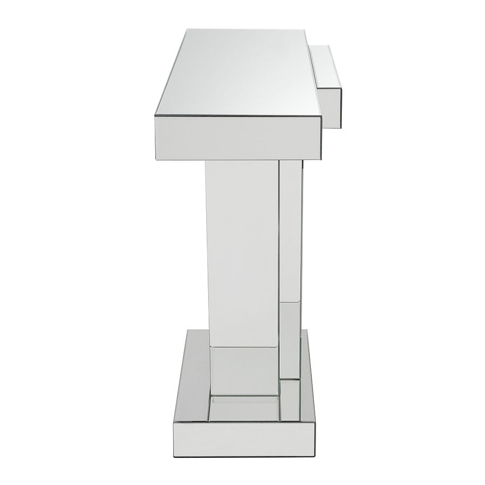 ACME 90064 Nysa Console Table, Mirrored & Faux Crystals (1Set/2Ctn)