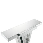 ACME 90064 Nysa Console Table, Mirrored & Faux Crystals (1Set/2Ctn)
