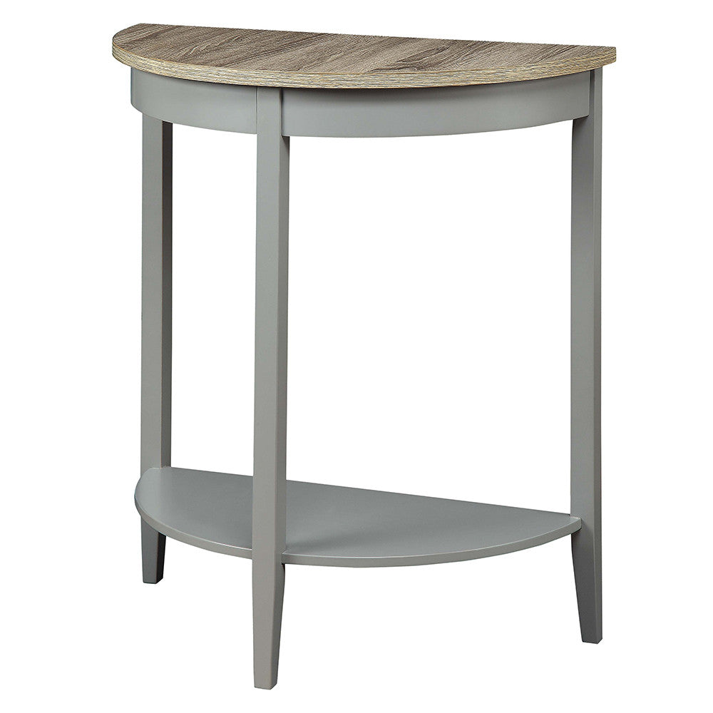 ACME 90161 Justino Console Table, Gray Oak & Gray