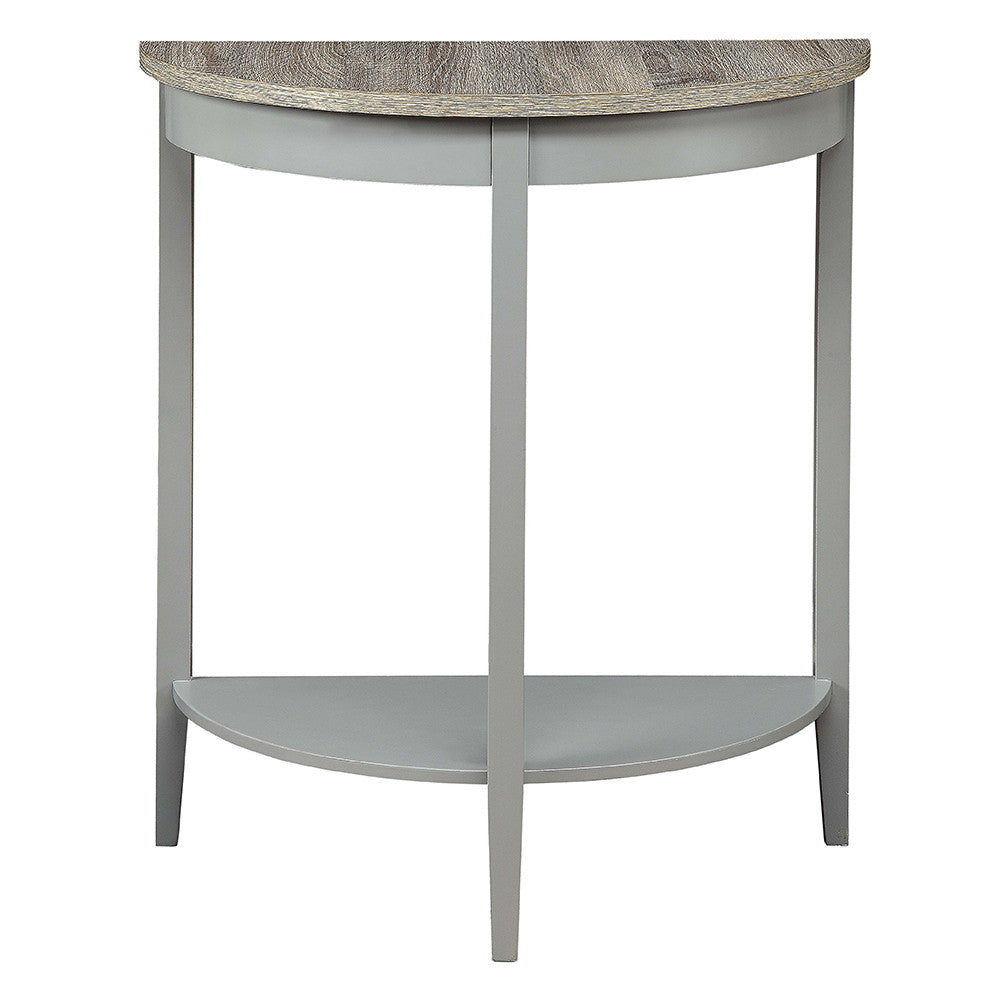 ACME 90161 Justino Console Table, Gray Oak & Gray