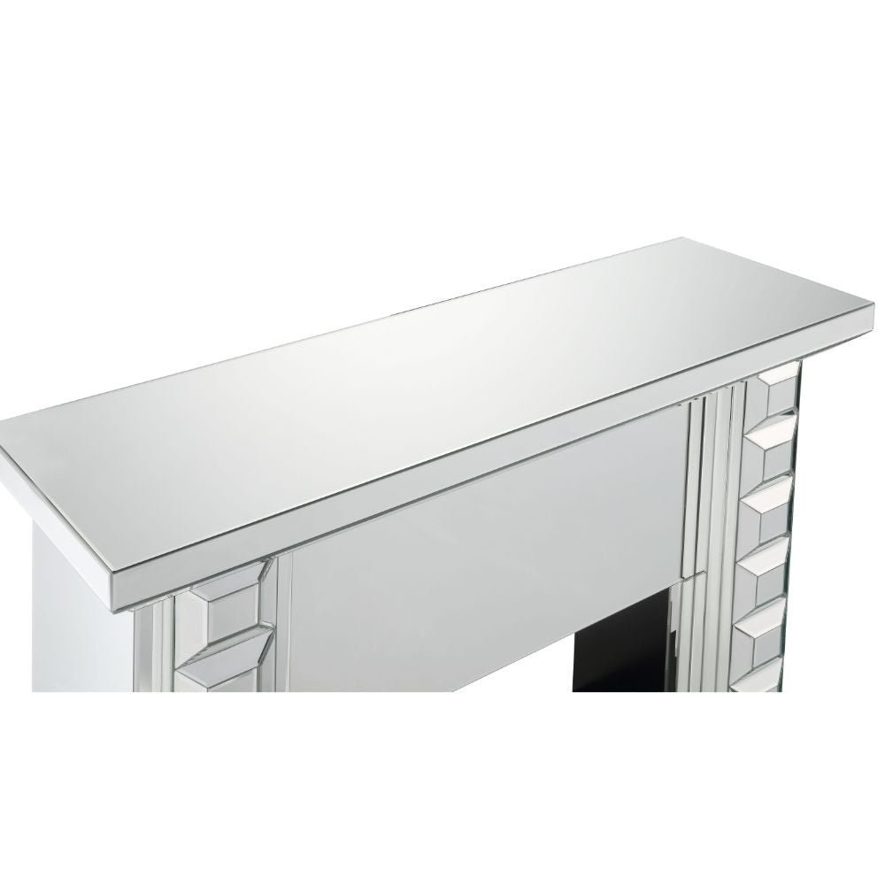 ACME 90202 Dominic Fireplace, Mirrored
