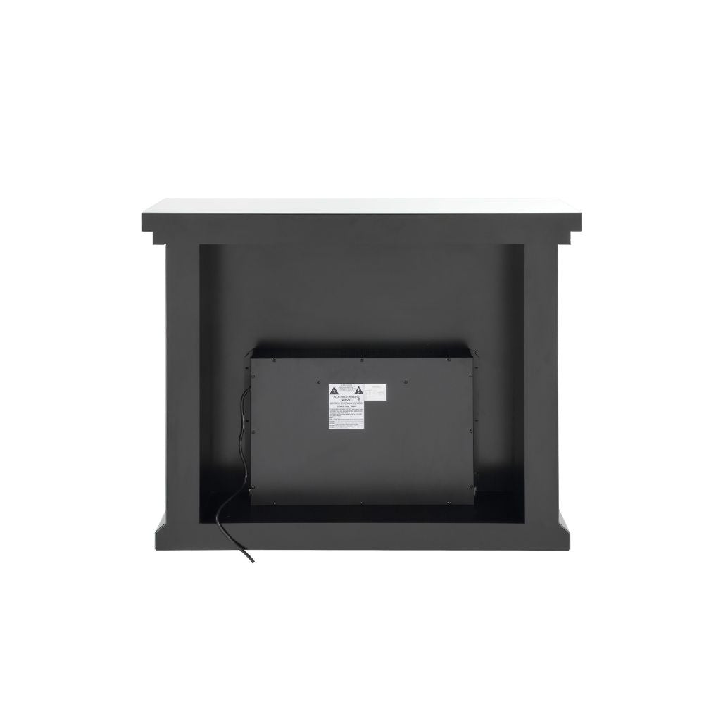 ACME 90204 Nysa Fireplace, Mirrored & Faux Crystals
