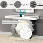 ACME 90232 Nysa Console Table, Mirrored (1Set/2Ctn)