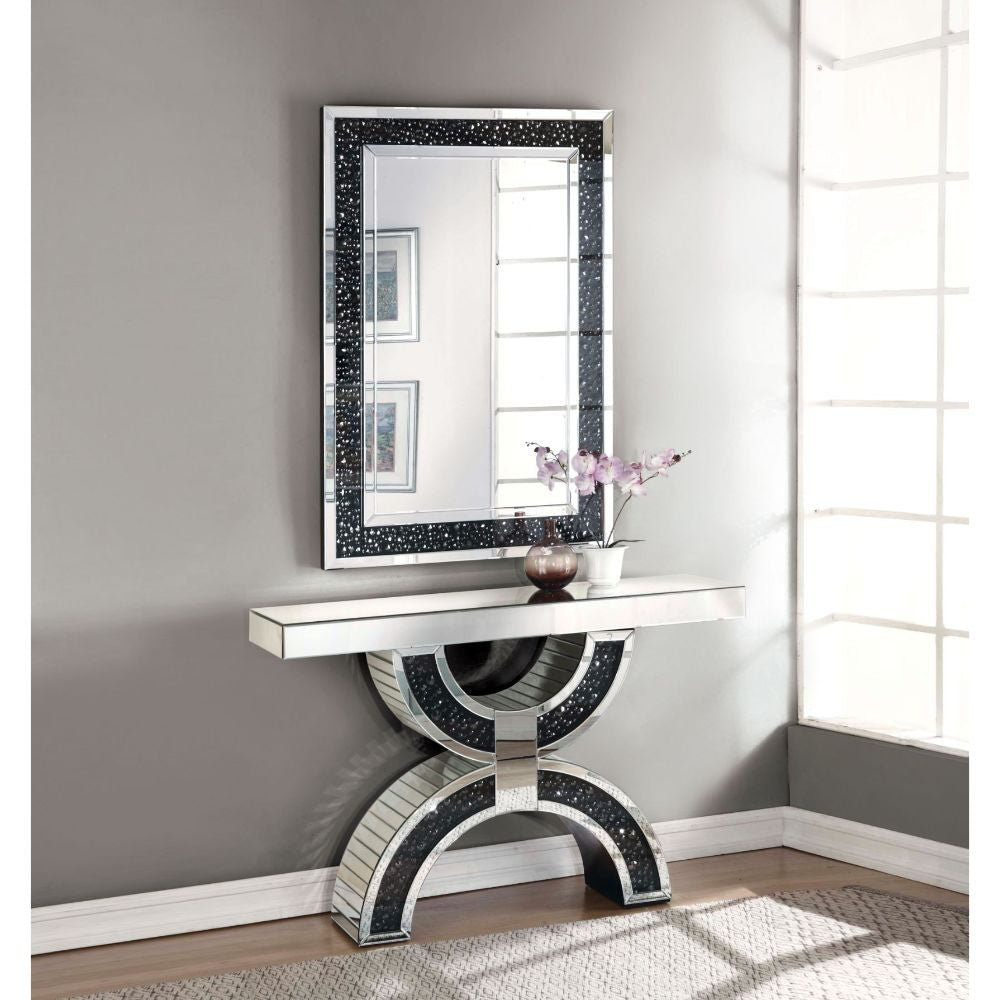 ACME 90248 Noor Console Table, Mirrored (1Set/2Ctn)