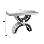 ACME 90248 Noor Console Table, Mirrored (1Set/2Ctn)