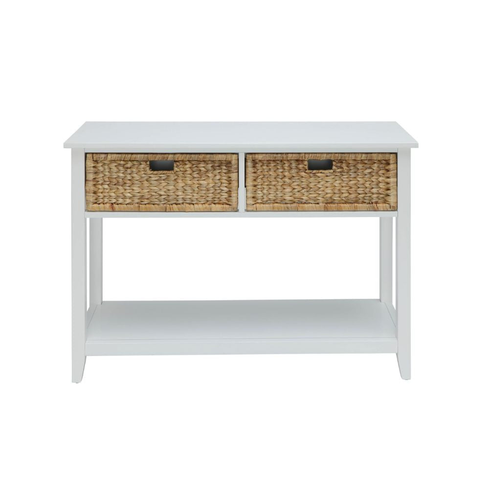 ACME 90262 Flavius Console Table, White