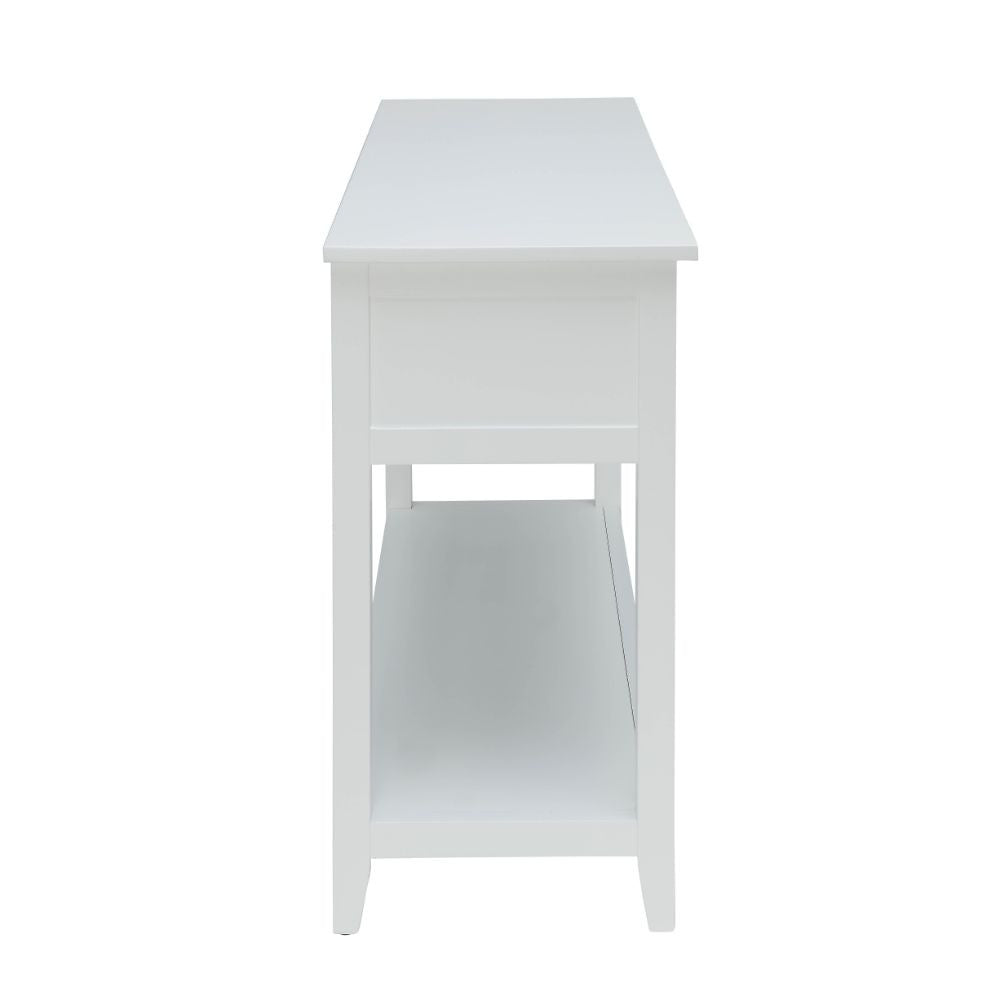ACME 90262 Flavius Console Table, White