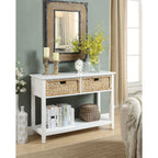 ACME 90262 Flavius Console Table, White