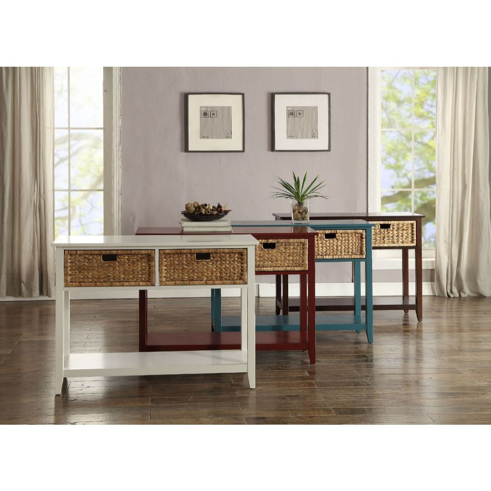 ACME 90262 Flavius Console Table, White