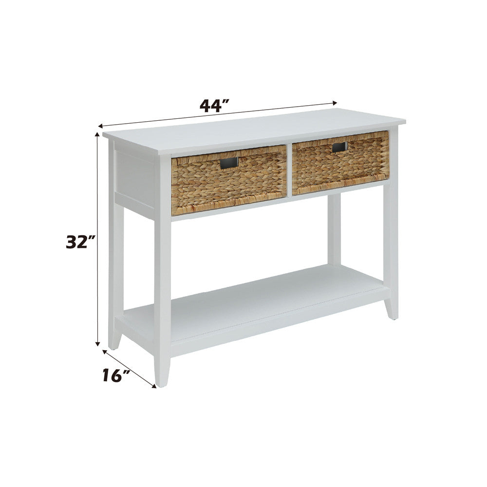 ACME 90262 Flavius Console Table, White