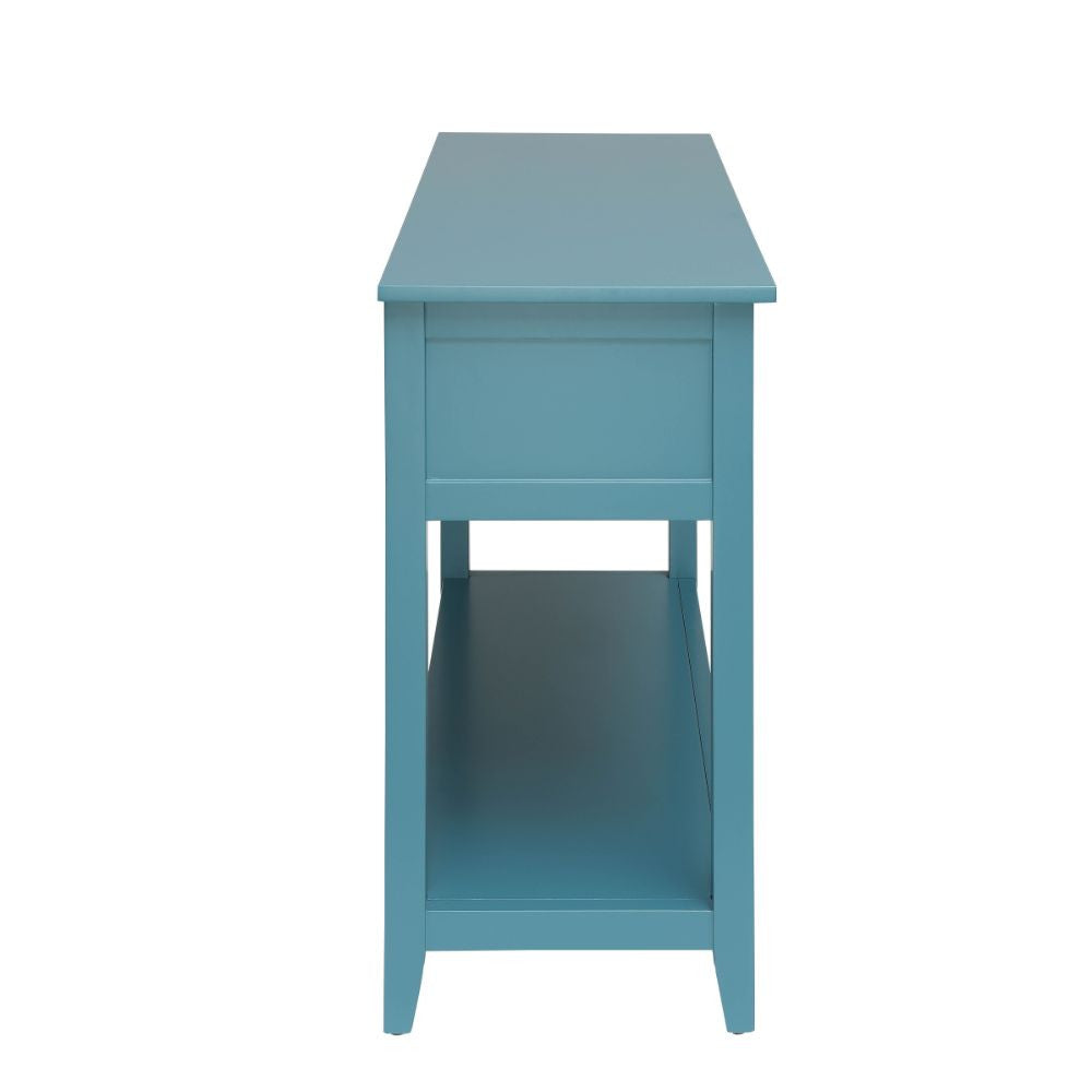 ACME 90266 Flavius Console Table, Teal