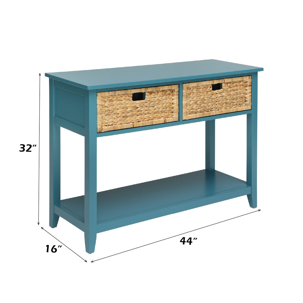 ACME 90266 Flavius Console Table, Teal
