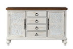 ACME 90288 Vermont Console Table, Antique White