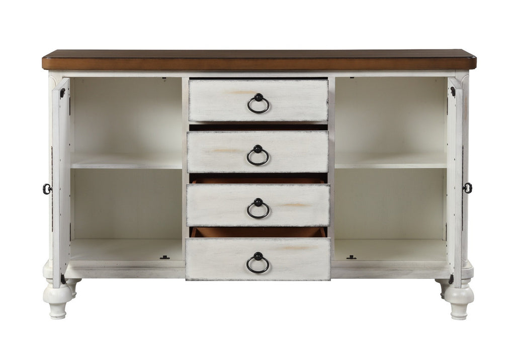 ACME 90288 Vermont Console Table, Antique White