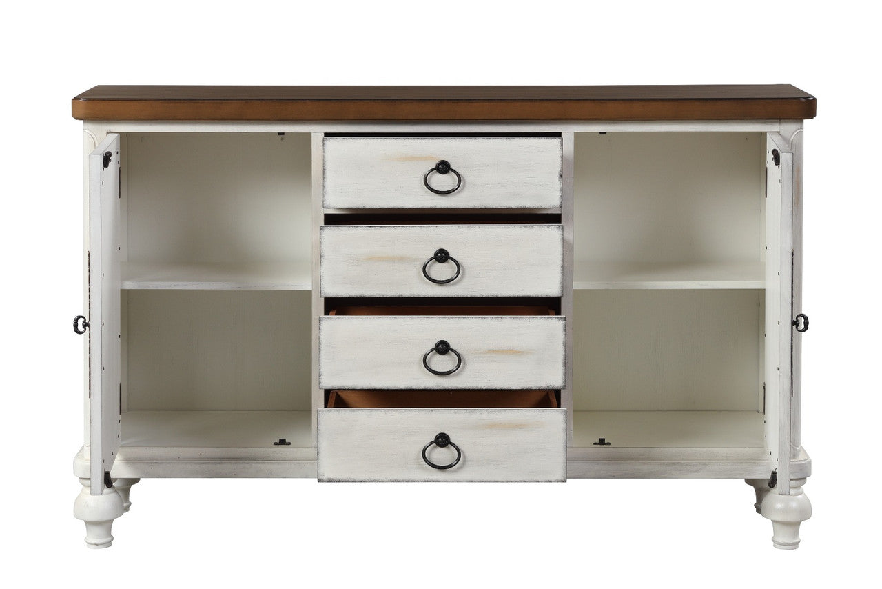 ACME 90288 Vermont Console Table, Antique White