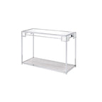 ACME 90308 Asbury Console Table, Mirrored, Chrome
