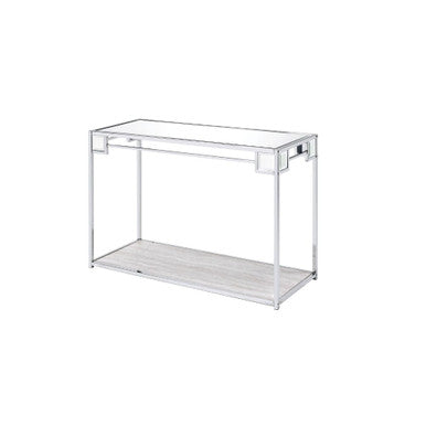 ACME 90308 Asbury Console Table, Mirrored, Chrome