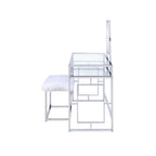ACME 90314 Carenze II Vanity Set, White & Chrome