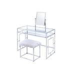 ACME 90314 Carenze II Vanity Set, White & Chrome