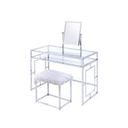ACME 90314 Carenze II Vanity Set, White & Chrome